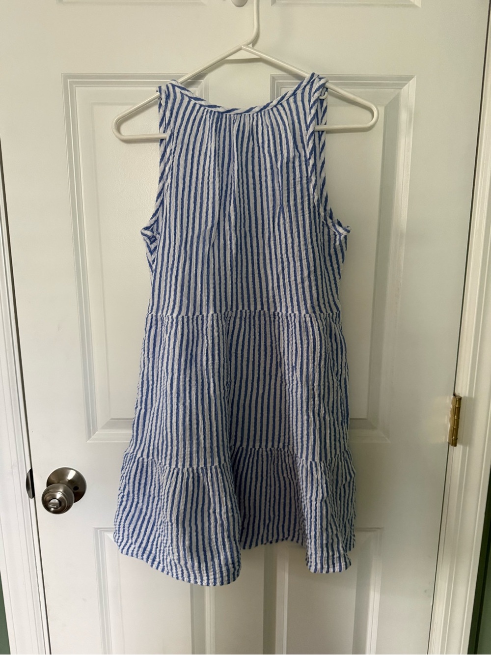 Universal Thread 100% Cotton Blue & White Stripe Sun Dress - Picture 4 of 6